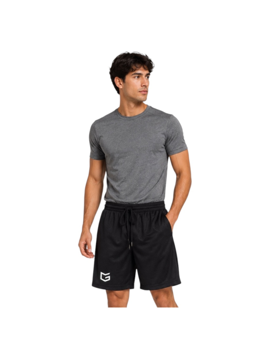 Gradual Men’s Black Athletic Basketball Gym Shorts Size Large NWT